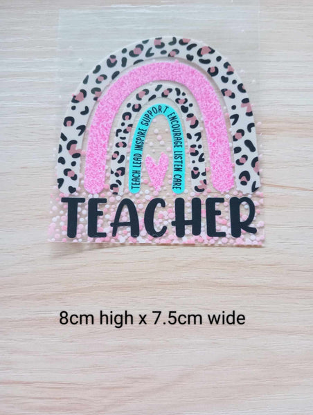 Adhesive UV DTF Teacher - CLICK ON PIC TO VIEW ALL AVAILABLE