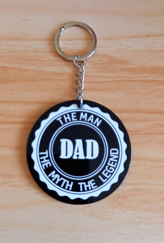 6cm printed keyring (back is blank)