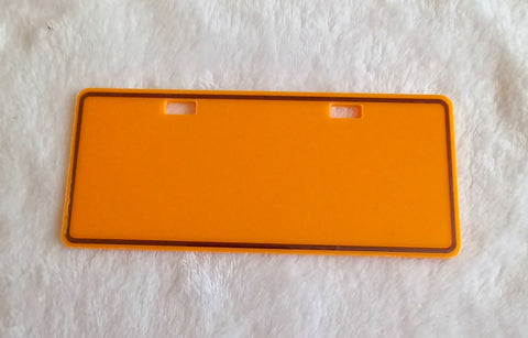 HALF PRICE !!!!! Acrylic number plate (14x6cm)