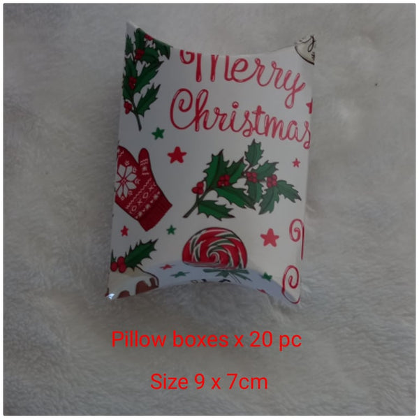 Merry Christmas Pillow Boxes