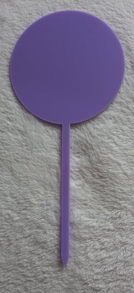 Cake toppers (10cm round + 12cm spike) See info below