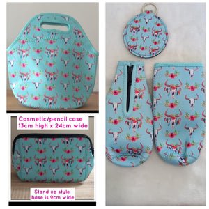 SALE 5pc Blue Cow Set