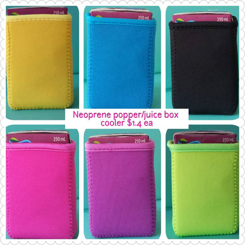 Plain Neoprene Popper / Juice Box Cooler