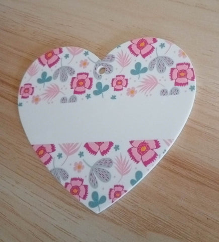 10cm Printed Heart