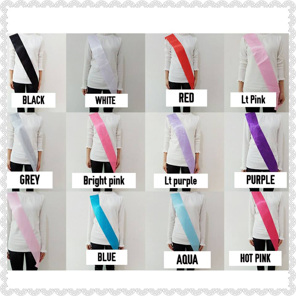 Satin SASHES
