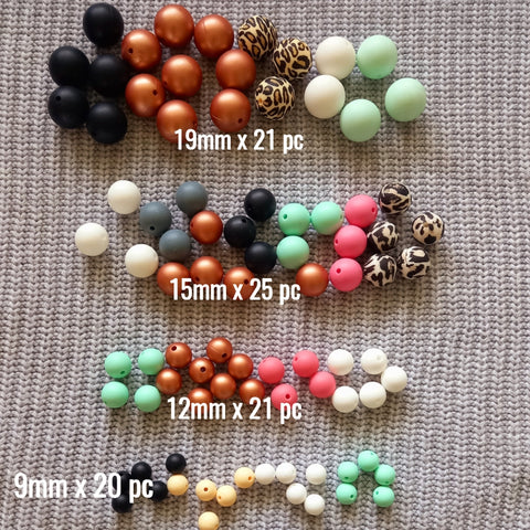 Value pack 1 - Round silicone beads