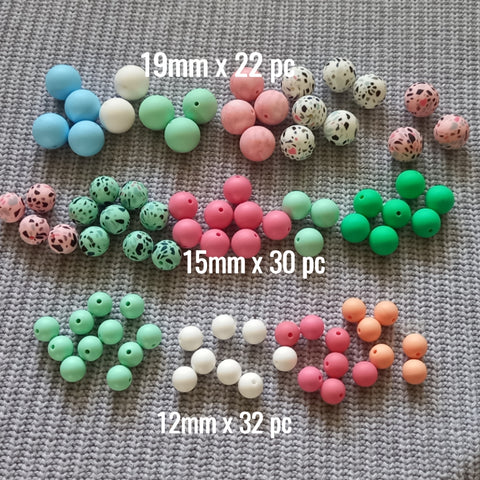 Value pack 2 - Round silicone beads