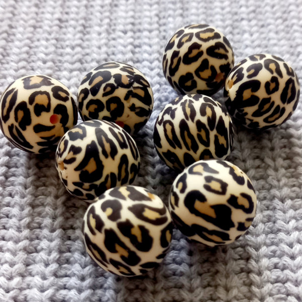 19mm PATTERNED Round (price per bead)