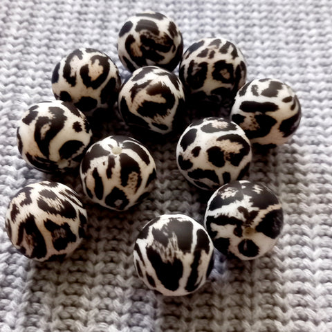 19mm PATTERNED Round (price per bead)