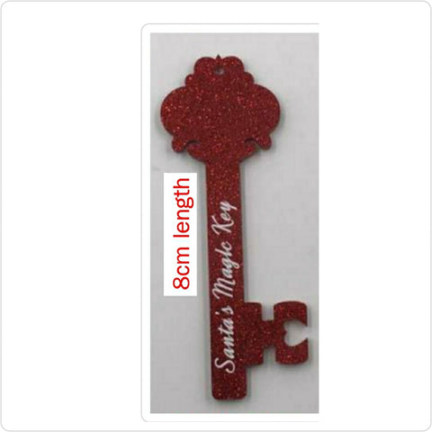 Red glitter acrylic SANTA KEY & TAG (sold separately) see further details below